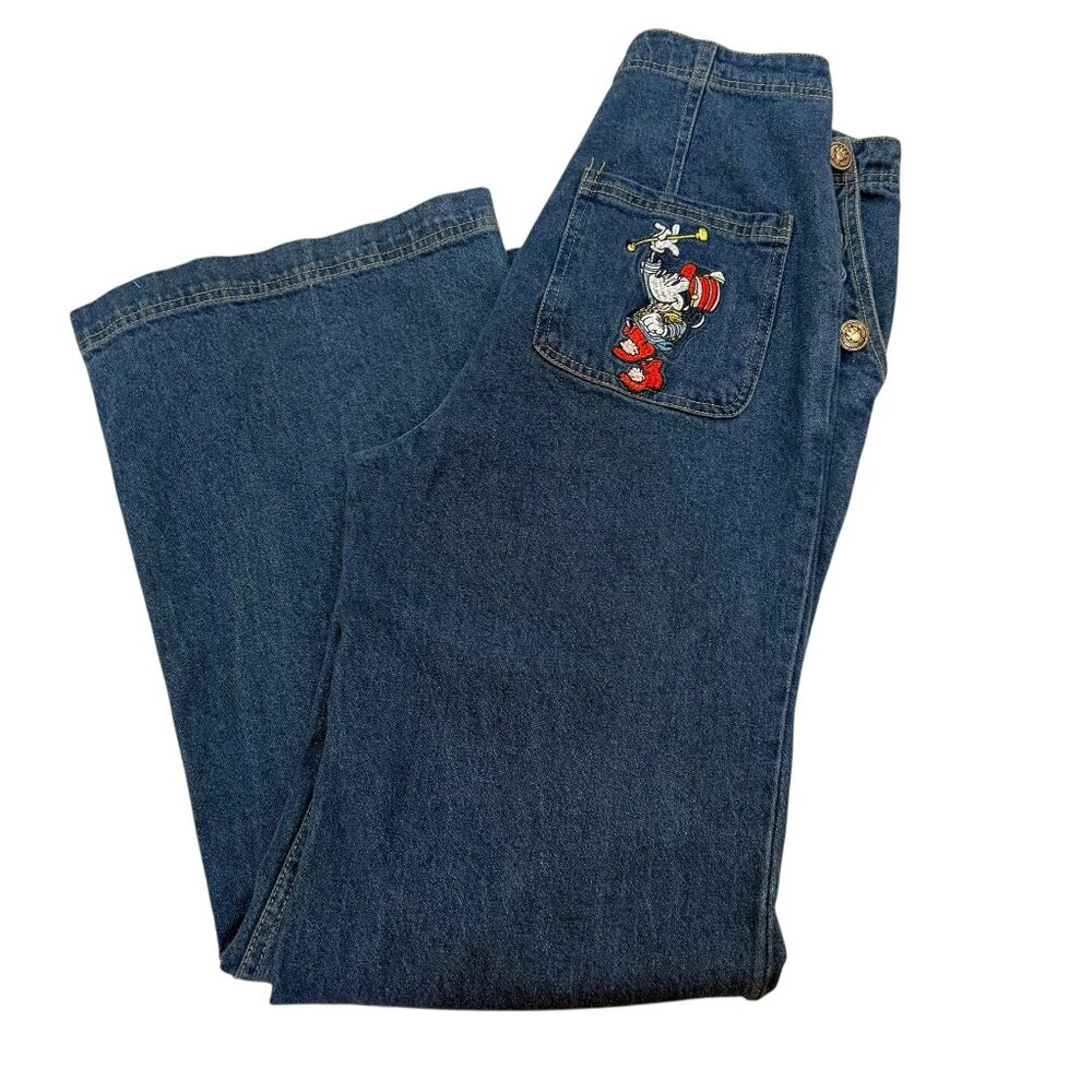 NWT Minnie Majorette Disney Limited Edition High Rise Wide-Leg Jeans-10 28 Macys - Picture 7 of 16